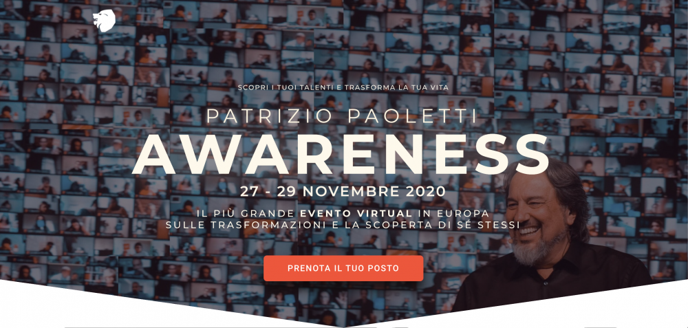 Patrizio Paoletti: Awareness | 27-29 Novembre 2020