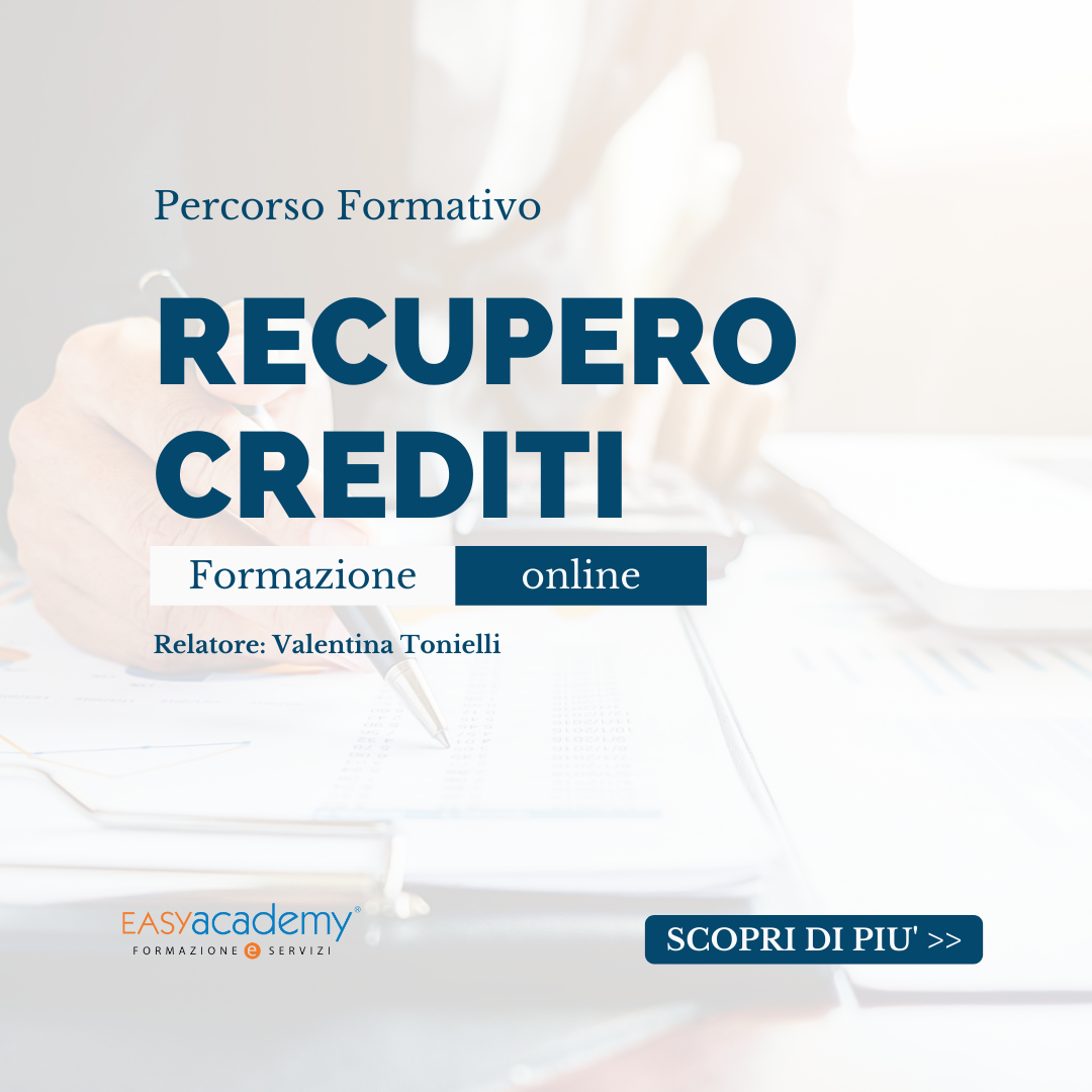 Recupero crediti | CORSO ONLINE